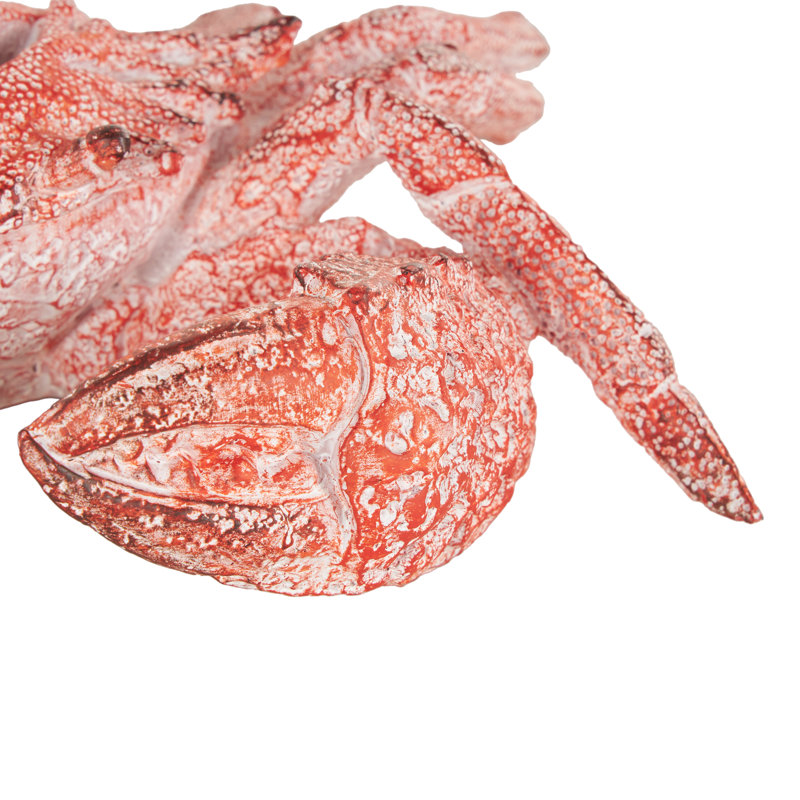 View of Beachcrest Home™ Cole And Grey Polystone Textured Crab Decorative ...